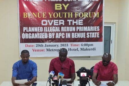 Guber primaries: Youths caution REC and Benue APC to desist from further illegalities