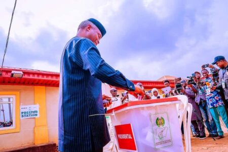 Osinbajo defeats polling unit for Tinubu