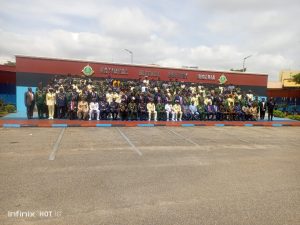 Participants at the National Defence College (NDC) Course 34 inaugural lecture with the theme: ``Optimising Capacity for Industrialisation and Social-Economic Development in Africa” on Thursday, in Abuja