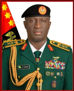 The Chief of Army Staff (COAS), Lt.-Gen. Waidi Shaibu