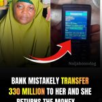 Petty Trader Returns ₦330 Million Mistakenly Credited to Her Account. 
